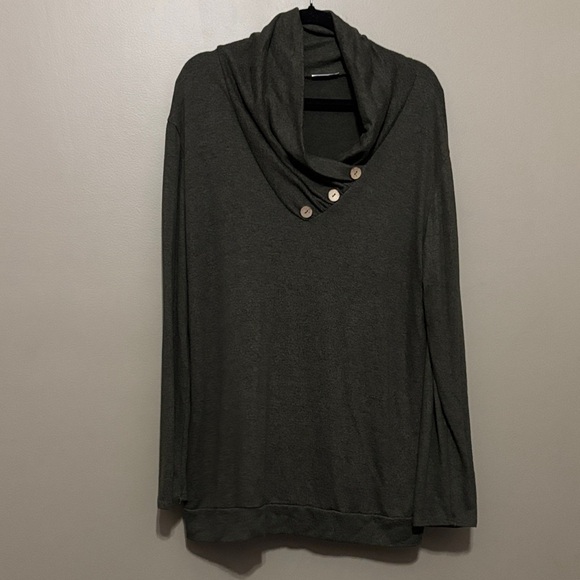 JODIFL Sweaters - JODIFL Dark Green Knit Top
